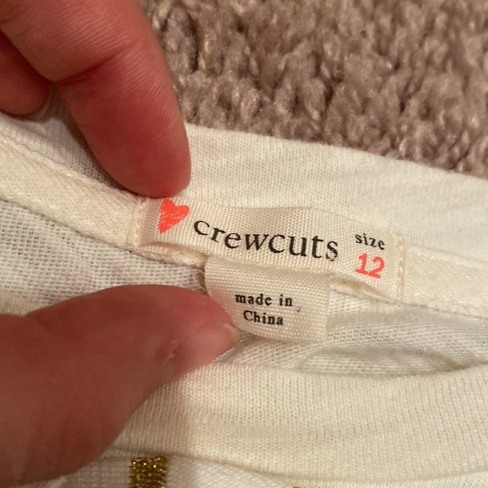 🤍Crewcuts cream top 3/4 sleeve🤍 - Picture 4 of 4